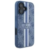 Чехол Guess 4G Printed Stripes для iPhone 16 Blue with MagSafe (GUHMP16SP4RPSB)