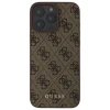 Чохол Guess 4G Metal Gold Logo для iPhone 16 Pro Max Brown (GUHCP16XG4GFBR)
