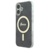 Чохол Guess IML 4G для iPhone 16 Plus Black with MagSafe (GUHMP16MH4STK)