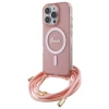 Чохол Guess Crossbody Cord Script для iPhone 16 Pro Max Pink with MagSafe (GUHMP16XHCTSGNSP)