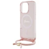 Чохол Guess Crossbody Cord Script для iPhone 16 Pro Max Pink with MagSafe (GUHMP16XHCTSGNSP)