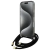 Чохол Guess Crossbody Cord Script для iPhone 16 Black with MagSafe (GUHMP16SHCTSGNSK)