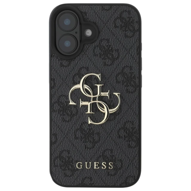 Чехол Guess 4G Big Metal Logo для iPhone 16 Plus Black (GUHCP16M4GMGGR)