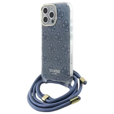 Чохол Guess Crossbody Cord 4G Print для iPhone 16 Pro Max Blue (GUHCP16XHC4SEB)