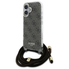 Чохол Guess Crossbody Cord 4G Print для iPhone 16 Brown (GUHCP16SHC4SEW)