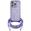 Чохол Guess Crossbody Cord Script для iPhone 16 Pro Max Purple with MagSafe (GUHMP16XHCTSGNSU)