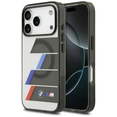 Чохол BMW M IML Metal Buttons Tricolor Lines для iPhone 17 Pro Max Anthracite with MagSafe (BMHMP17X25HTTRIA)