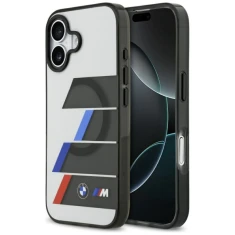 Чохол BMW M IML Metal Buttons Tricolor Lines для iPhone 17 Anthracite with MagSafe (BMHMP17S25HTTRIA)