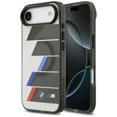 Чехол BMW M IML Metal Buttons Tricolor Lines для iPhone 17 Air Anthracite with MagSafe (BMHMP17M25HTTRIA)