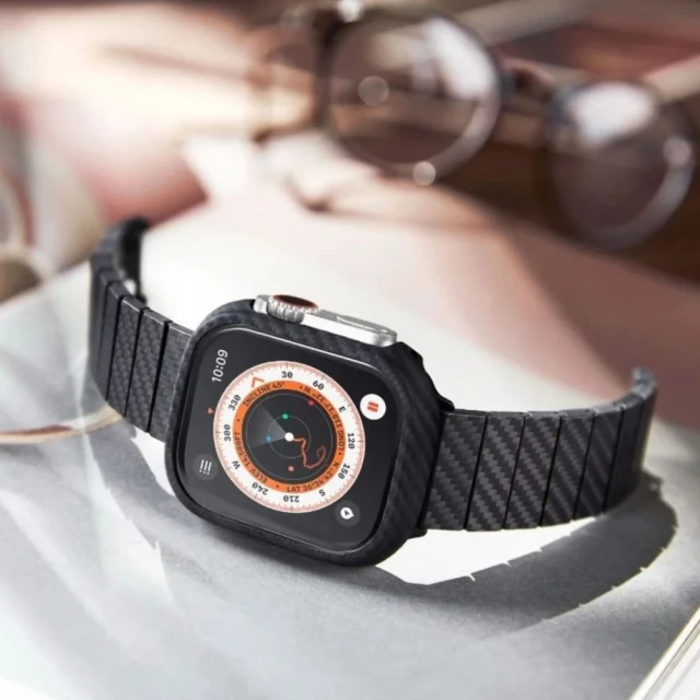 Чехол Pitaka Air Case для Apple Watch 10 46 mm Black Grey (AWB2401)