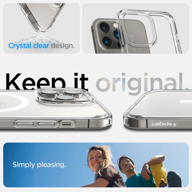 Чохол Spigen Ultra Hybrid для iPhone 14 Pro Max White with MagSafe (ACS04825)