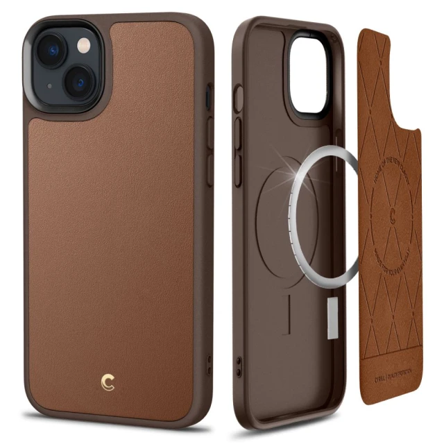 Чохол Spigen Cyrill Kajuk для iPhone 14 Plus Saddle Brown with MagSafe (ACS04947)