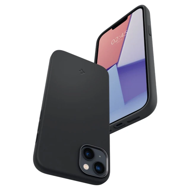 Чохол Spigen Silicone Fit для iPhone 14 Plus Black with MagSafe (ACS04920)