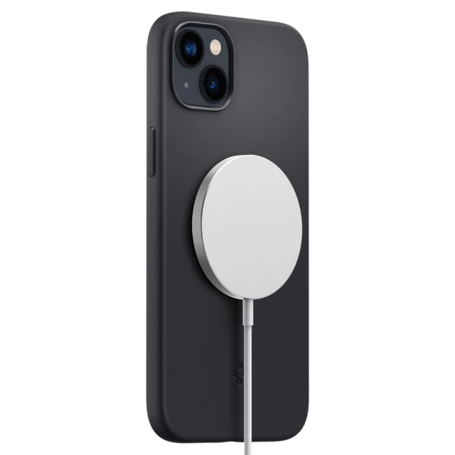 Чохол Spigen Silicone Fit для iPhone 14 Plus Black with MagSafe (ACS04920)