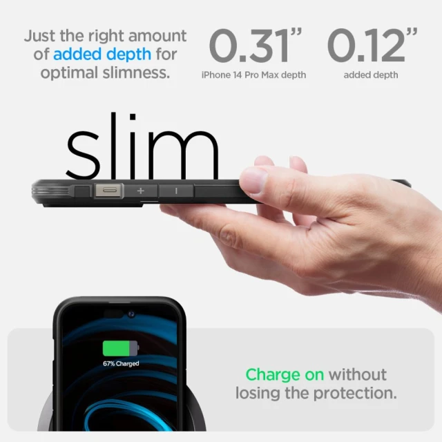 Чохол Spigen Tough Armor для iPhone 14 Pro Max Black with MagSafe (ACS04840)