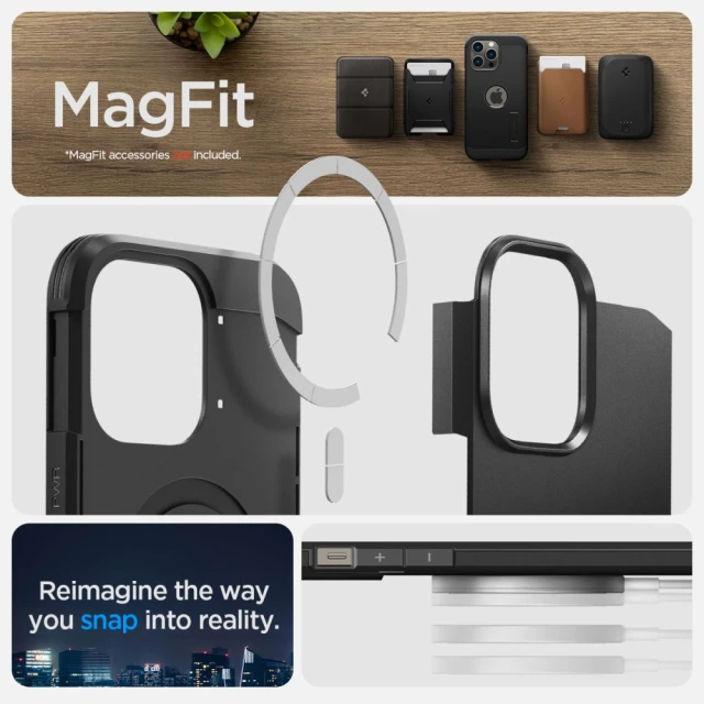 Чохол Spigen Tough Armor для iPhone 14 Pro Max Black with MagSafe (ACS04840)