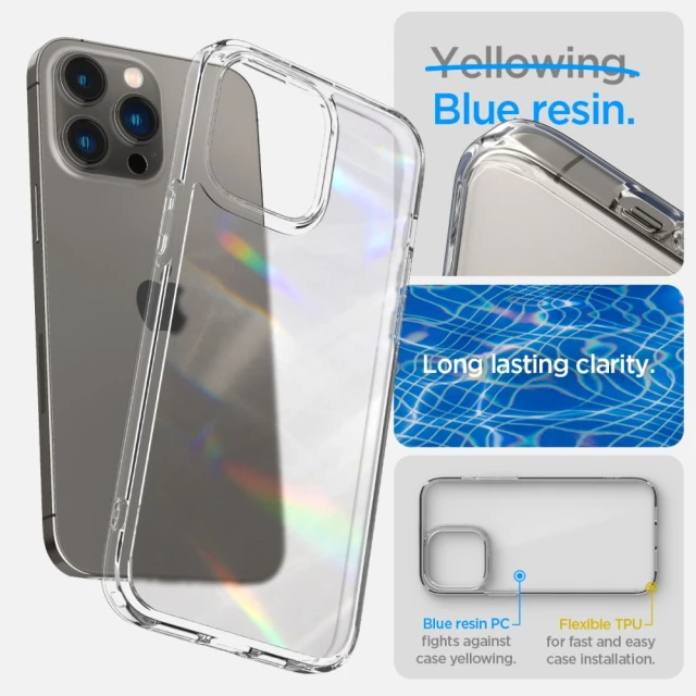 Чохол Spigen Ultra Hybrid для iPhone 14 Pro Max Frost Clear (ACS04823)