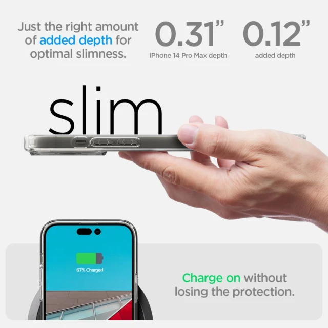 Чохол Spigen Ultra Hybrid для iPhone 14 Pro Max Frost Clear (ACS04823)