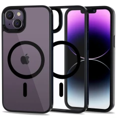 Чохол Tech-Protect Magmat для iPhone 14 | 13 Clear/Black with MagSafe (9589046925467)