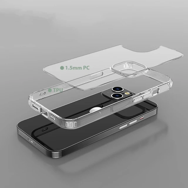 Чохол Tech-Protect Flexair Hybrid для iPhone 14 | 13 Clear (9589046925313)