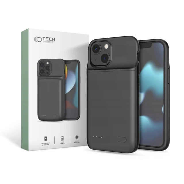 Чохол Tech-Protect Powercase 4700 mAh для iPhone 12 mini | 13 mini Black (9589046917813)