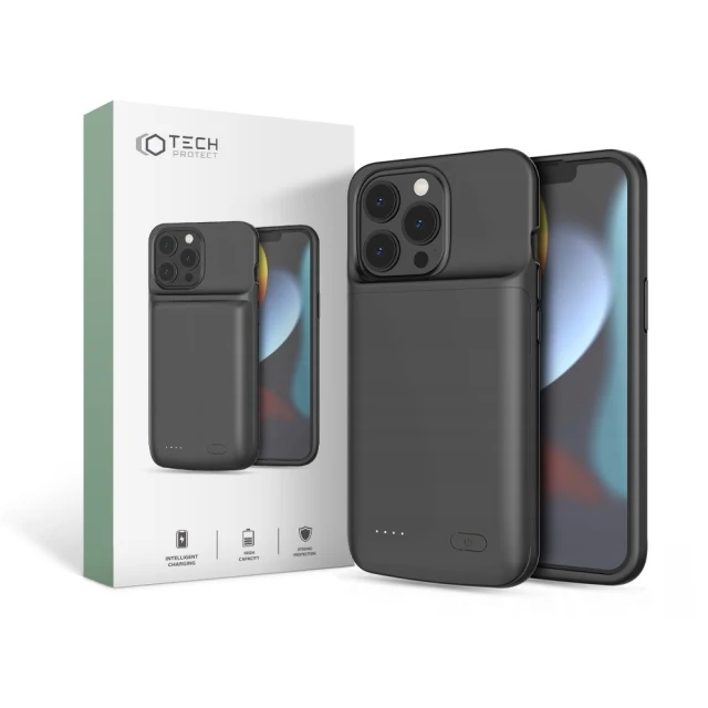 Чохол Tech-Protect Powercase 4800 mAh для iPhone 13 | 13 Pro Black (9589046917820)