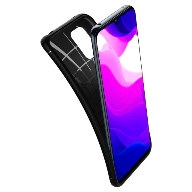 Чохол Spigen Rugged Armor для Xiaomi Mi 10 Lite Matte Black (ACS01235)