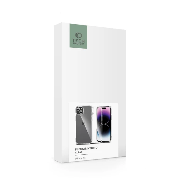 Чохол Tech-Protect Flexair Hybrid для iPhone 15 Clear (9490713936702)