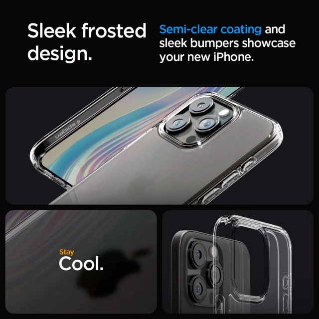 Чохол Spigen Ultra Hybrid для iPhone 15 Pro Max Frost Clear (ACS06567)