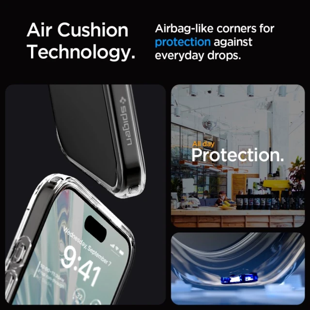 Чохол Spigen Ultra Hybrid для iPhone 15 Pro Max Frost Clear (ACS06567)