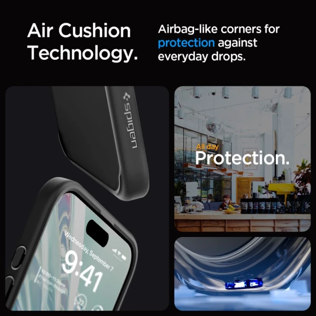 Чехол Spigen Ultra Hybrid для iPhone 15 Pro Max Frost Black (ACS06568)
