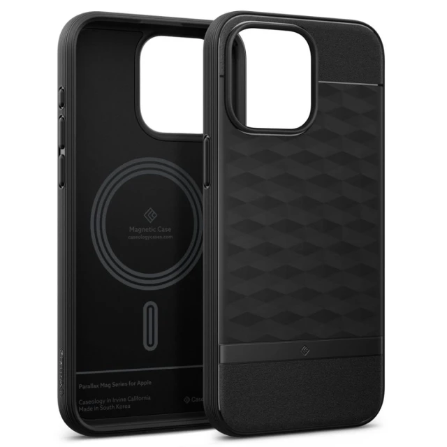Чохол Spigen Caseology Parallax для iPhone 15 Pro Max Matte Black with MagSafe (ACS06614)