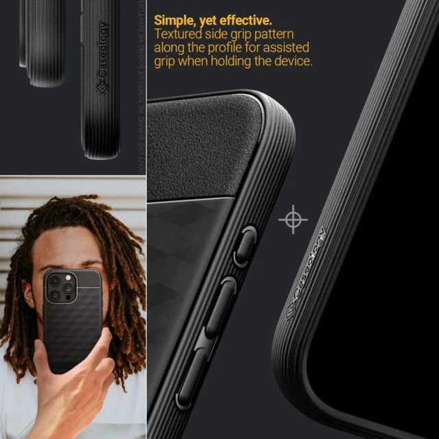 Чохол Spigen Caseology Parallax для iPhone 15 Pro Max Matte Black with MagSafe (ACS06614)