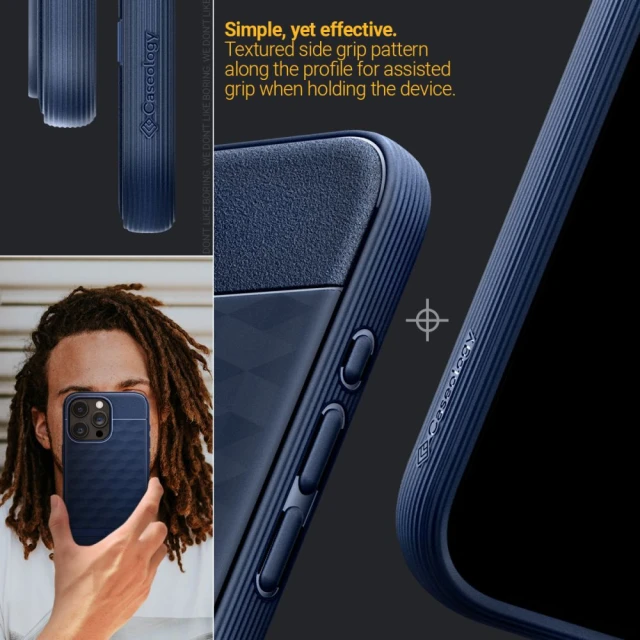 Чохол Spigen Caseology Parallax для iPhone 15 Pro Max Midnight Blue with MagSafe (ACS06615)