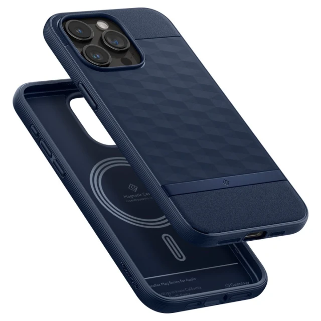 Чохол Spigen Caseology Parallax для iPhone 15 Pro Max Midnight Blue with MagSafe (ACS06615)