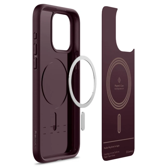 Чохол Spigen Caseology Parallax для iPhone 15 Pro Max Burgundy with MagSafe (ACS06616)