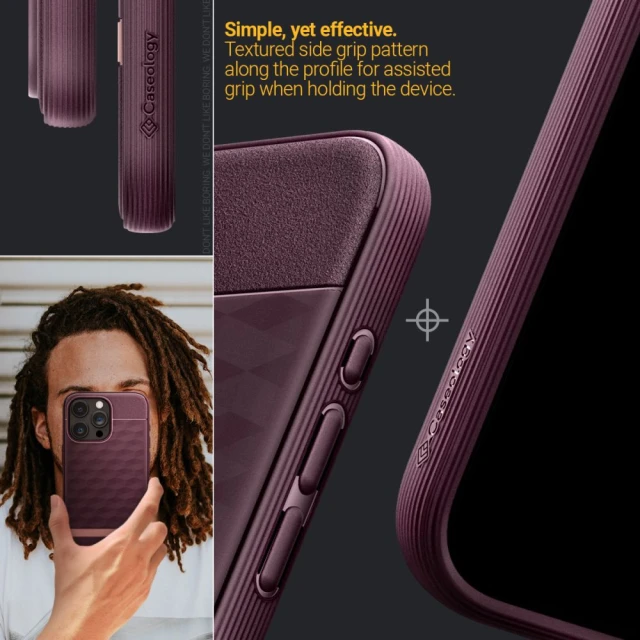 Чохол Spigen Caseology Parallax для iPhone 15 Pro Max Burgundy with MagSafe (ACS06616)