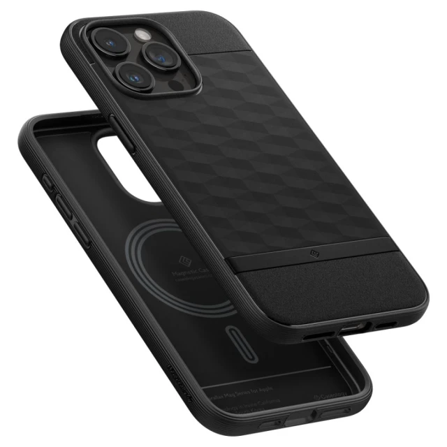 Чохол Spigen Caseology Parallax для iPhone 15 Pro Matte Black with MagSafe (ACS06749)