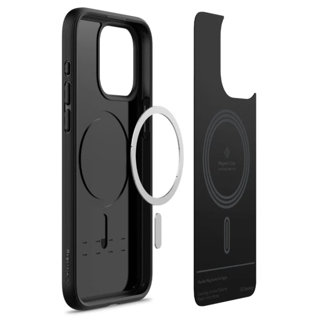 Чохол Spigen Caseology Parallax для iPhone 15 Pro Matte Black with MagSafe (ACS06749)