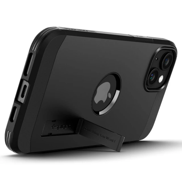 Чохол Spigen Tough Armor для iPhone 15 Black with MagSafe (ACS06811)