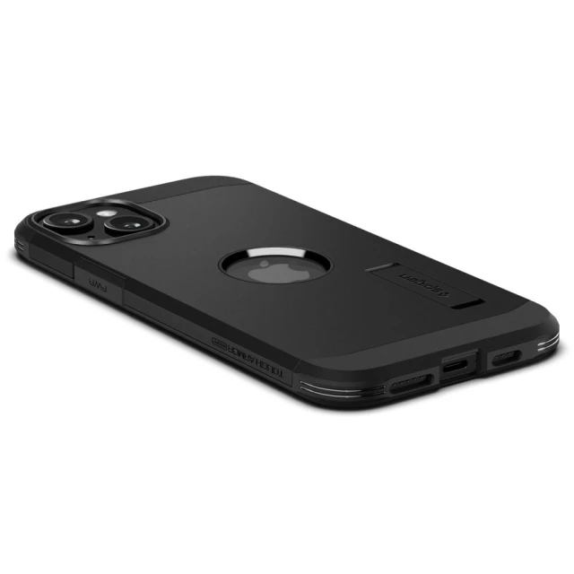 Чохол Spigen Tough Armor для iPhone 15 Black with MagSafe (ACS06811)