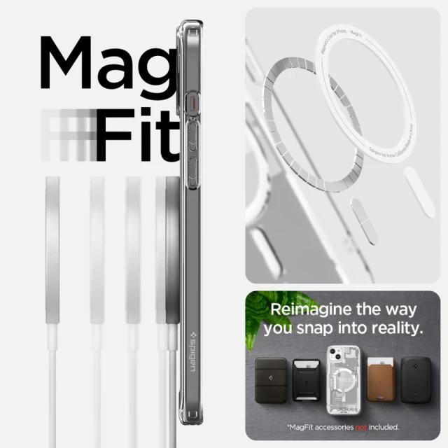 Чохол Spigen Ultra Hybrid для iPhone 15 Plus Zero One White with MagSafe (ACS07035)