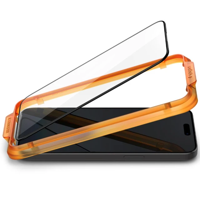 Захисне скло Spigen ALM Glass FC (2 Pack) для iPhone 15 Plus Black (AGL06886)
