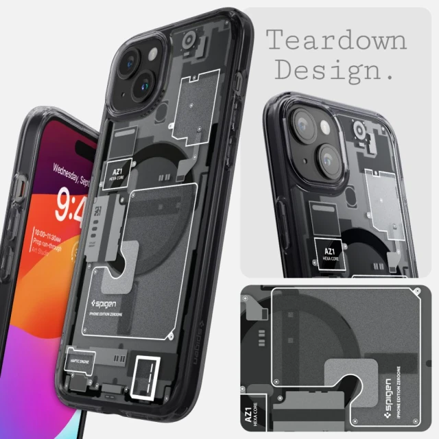 Чехол Spigen Ultra Hybrid для iPhone 15 Plus Zero One with MagSafe (ACS06664)