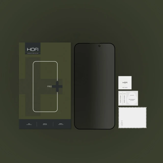 Захисне скло Hofi Anti Spy Glass Pro+ для iPhone 15 Privacy (9319456604634)