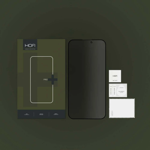 Захисне скло Hofi Anti Spy Glass Pro+ для iPhone 15 Pro Privacy (9319456604658)