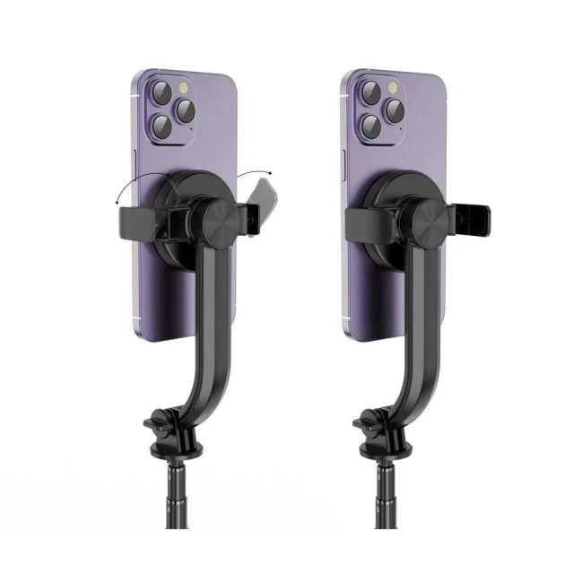 Универсальный штатив Tech-Protect L04s Magsafe Wireless Selfie Stick Tripod Black (9319456605471)