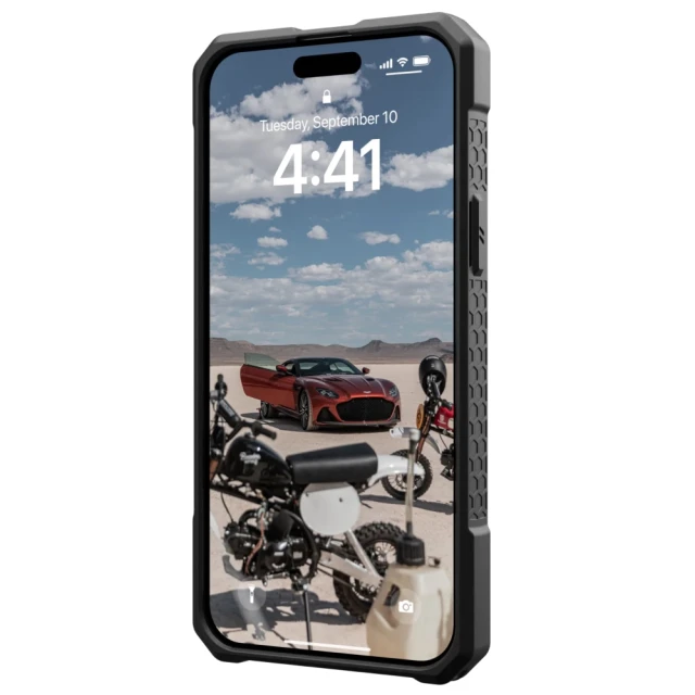 Чохол UAG Monarch Pro для iPhone 15 Plus Kevlar Black with MagSafe (114220113940)