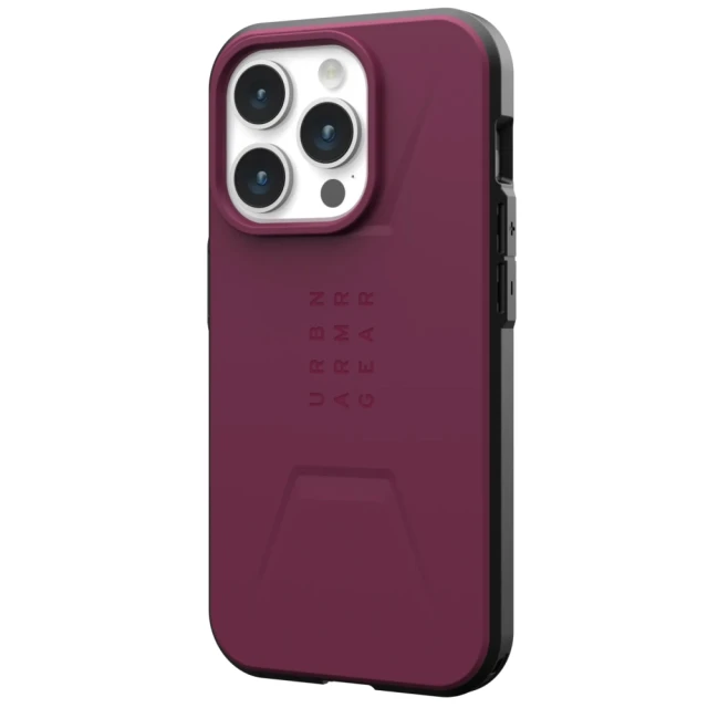 Чехол UAG Civilian для iPhone 15 Pro Bordeaux with MagSafe (114275119049)