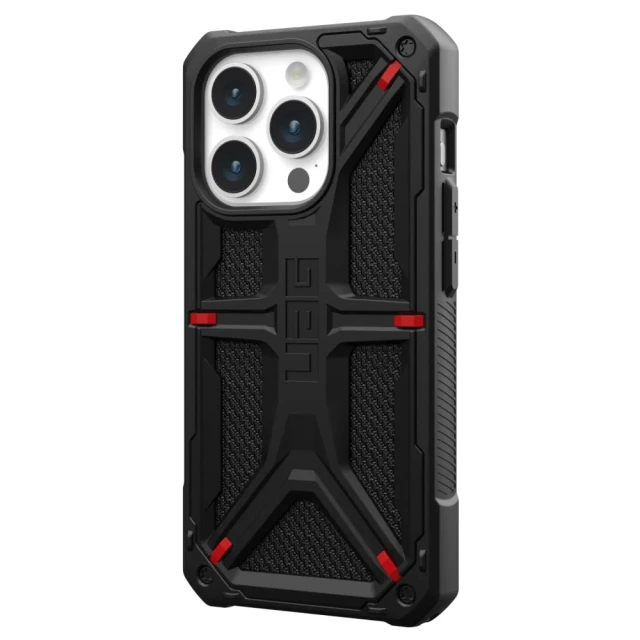 Чохол UAG Monarch для iPhone 15 Pro Kevlar Black (114278113940)